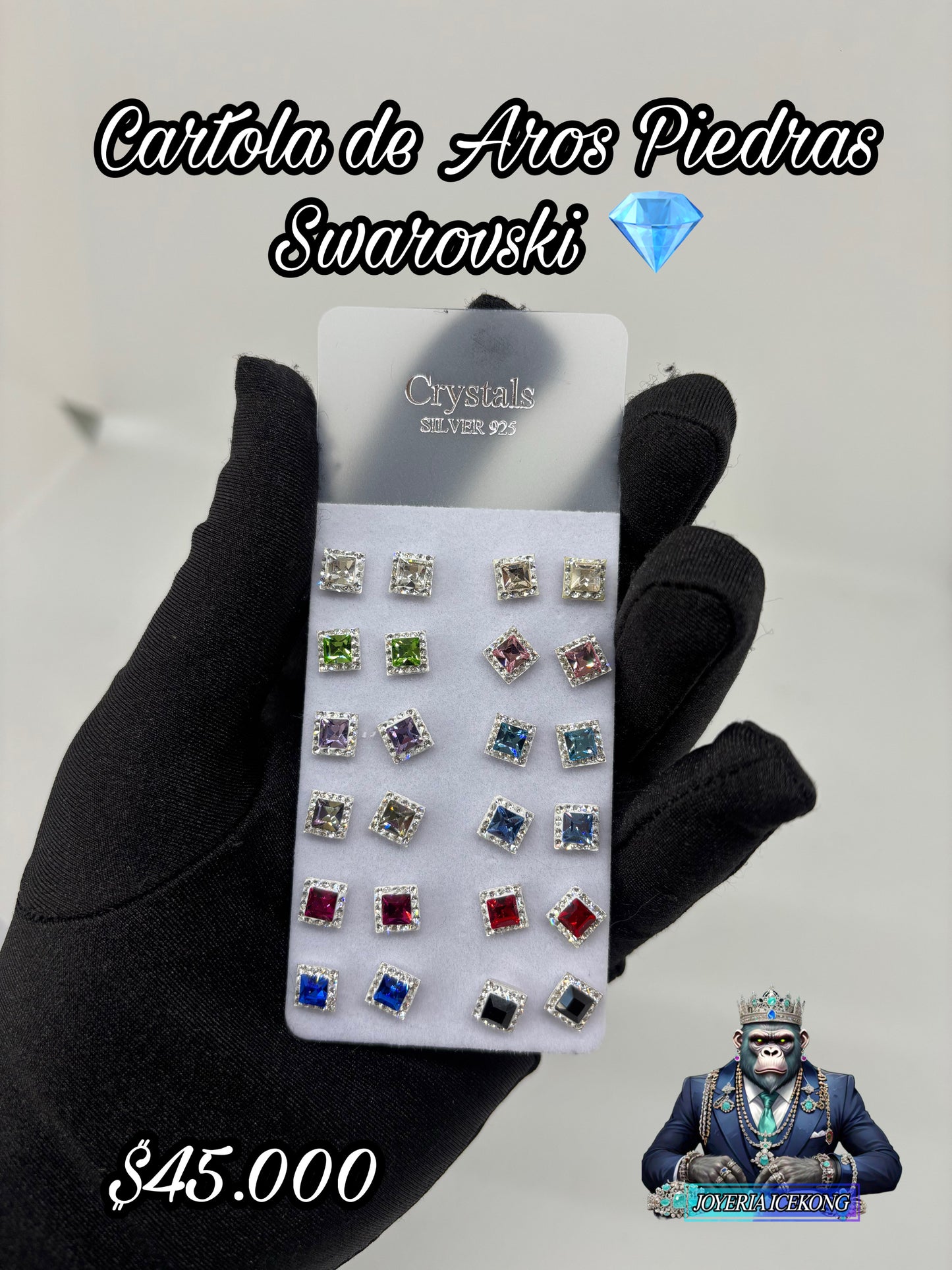 Cartola de Aros Swarovski 💎