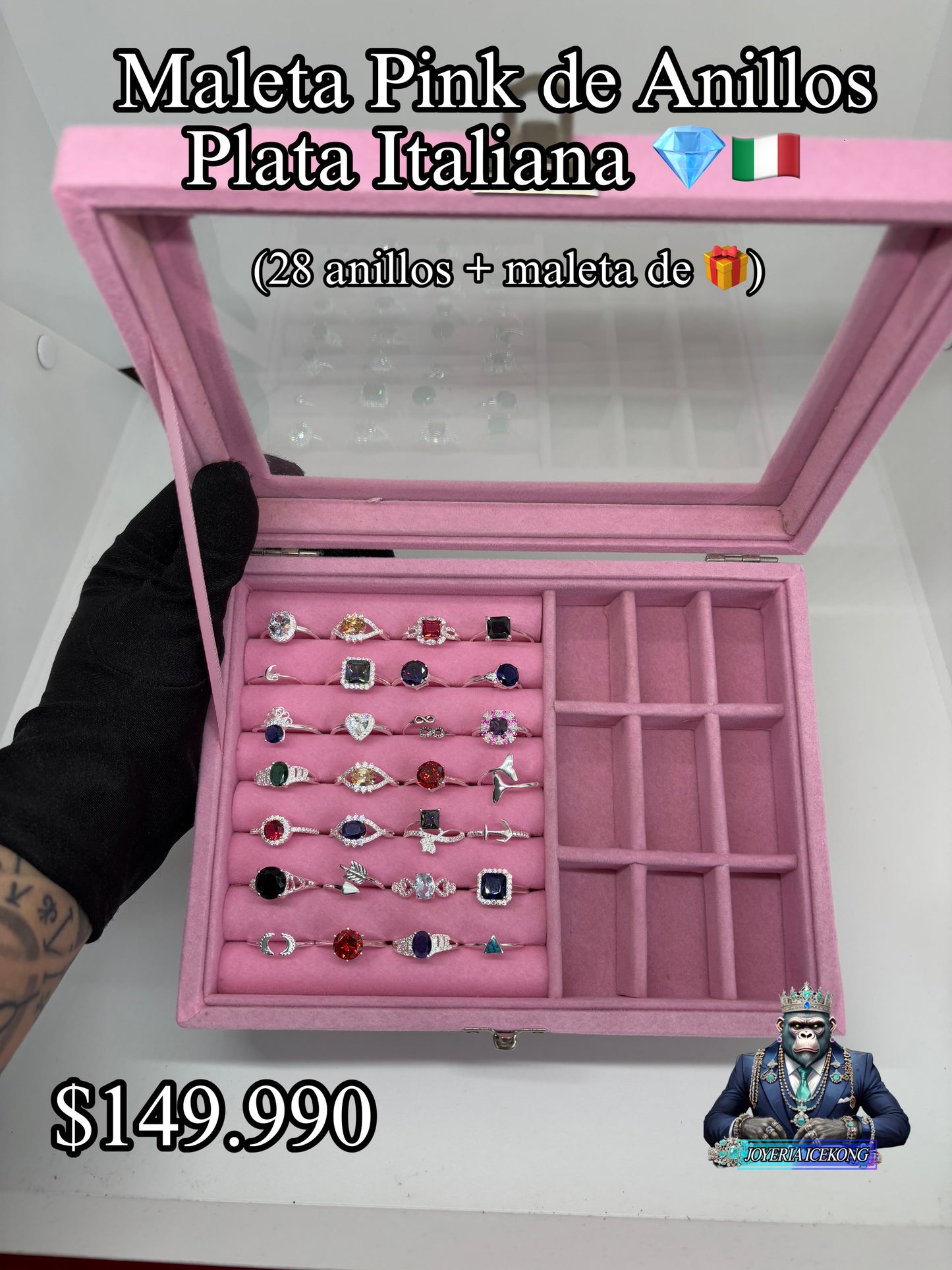 Maleta Pink Anillos de Mujer 💍