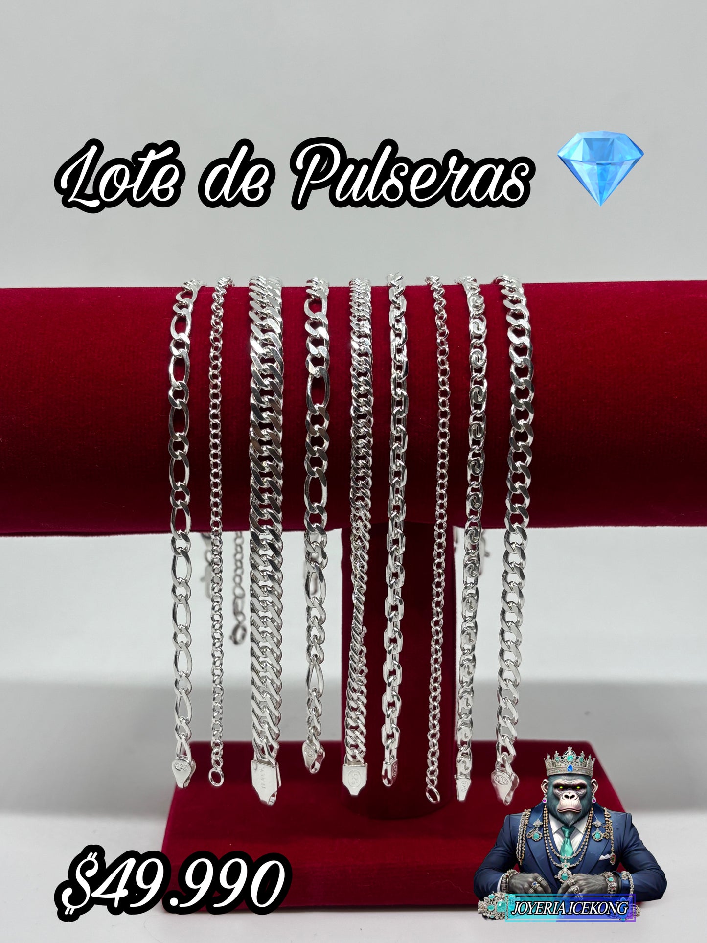 Lote Pulseras Hombre