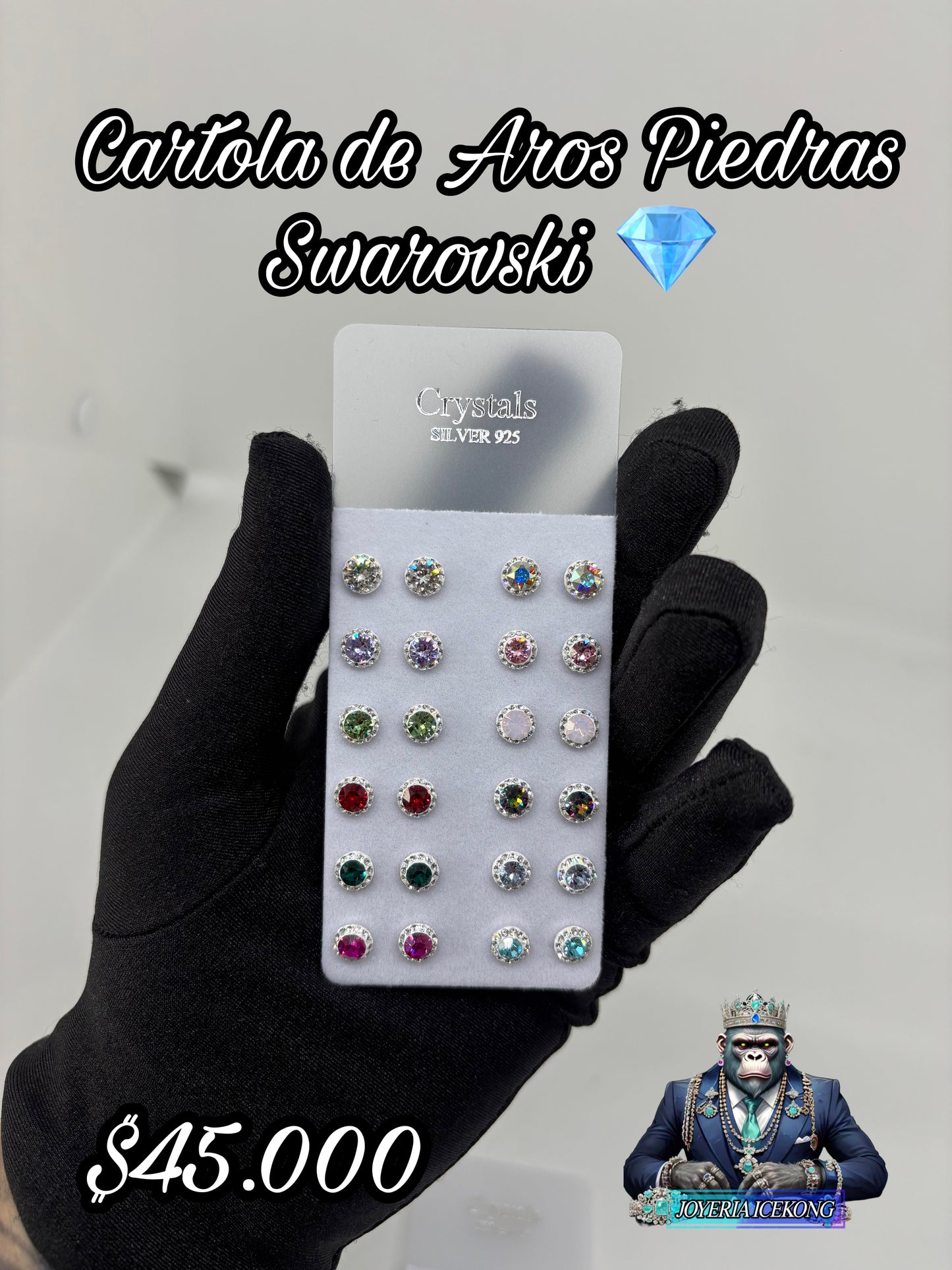 Cartola de Aros Swarovski 💎