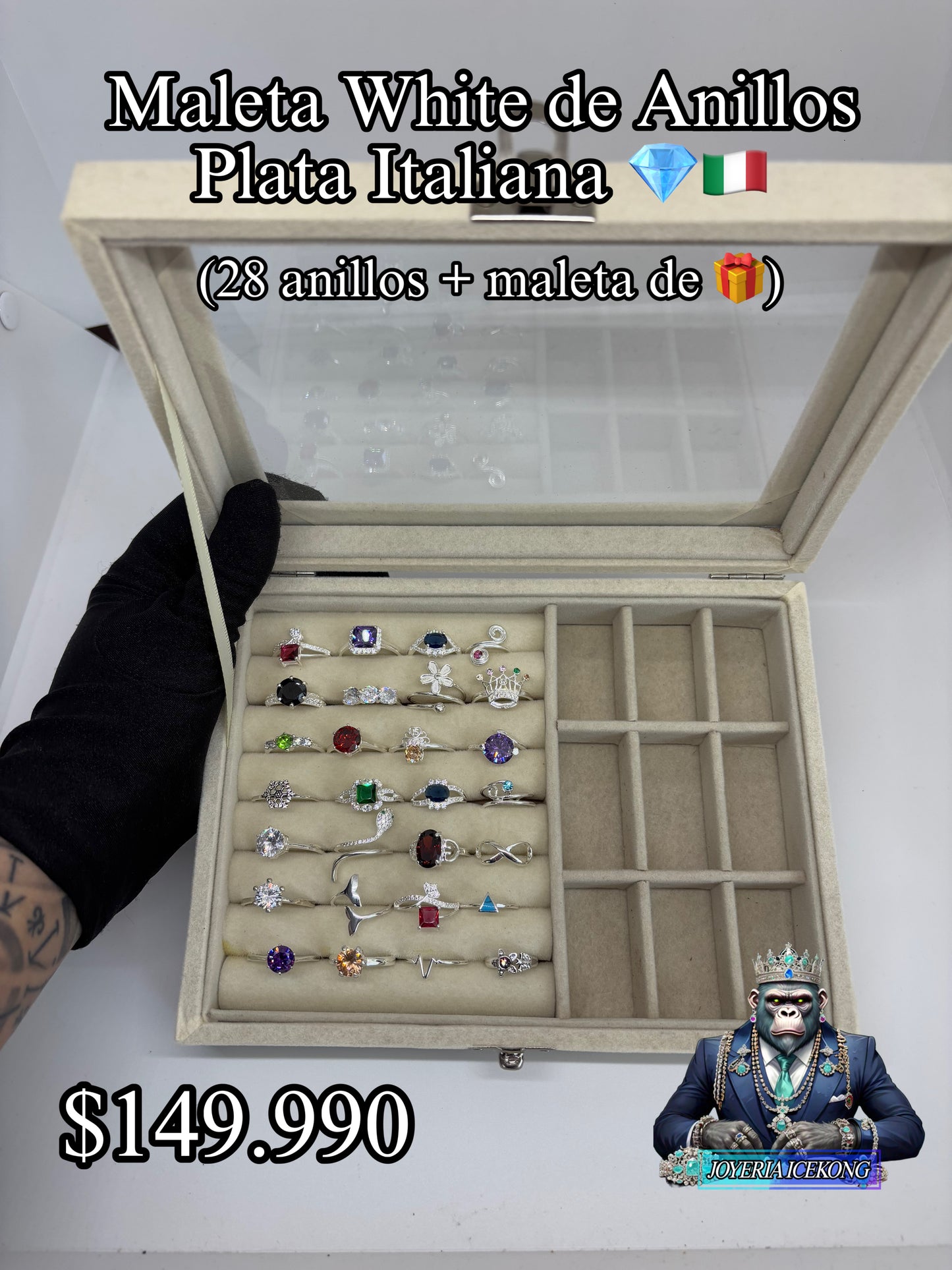 Maleta White Anillos de Mujer 💍