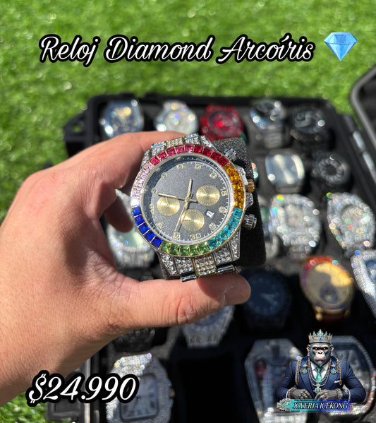 Reloj Diamond Arcoíris