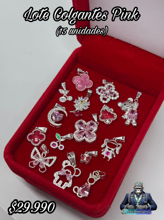 Lote Colgantes Pink 💎