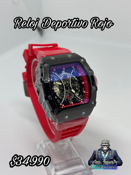 Reloj Deportivo Rojo