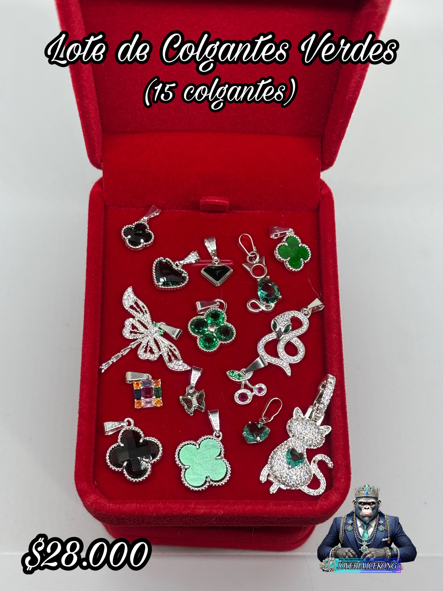 Lote de Colgantes Verdes 💎