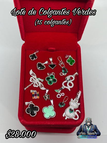 Lote de Colgantes Verdes 💎