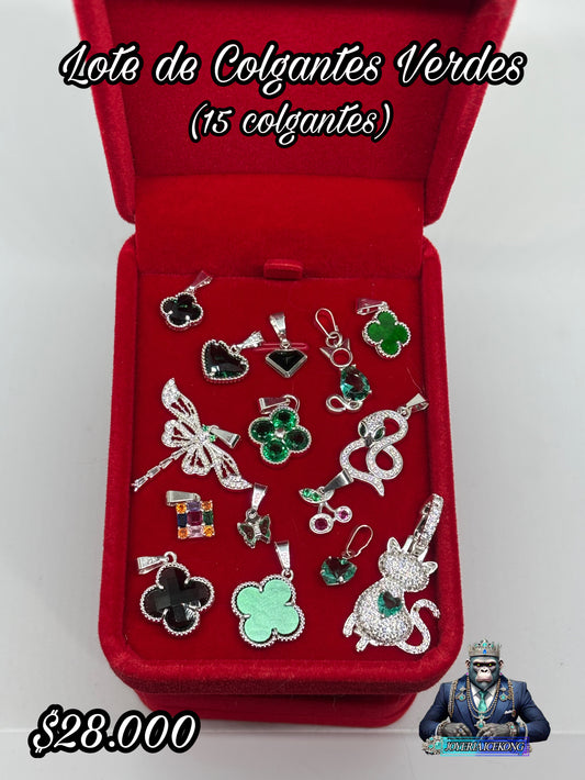 Lote de Colgantes Verdes 💎